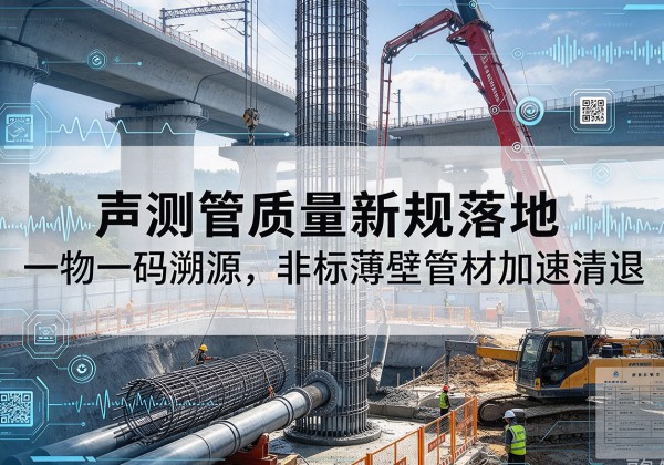 吉县声测管质量新规落地，一物一码溯源，非标薄壁管材加速清退